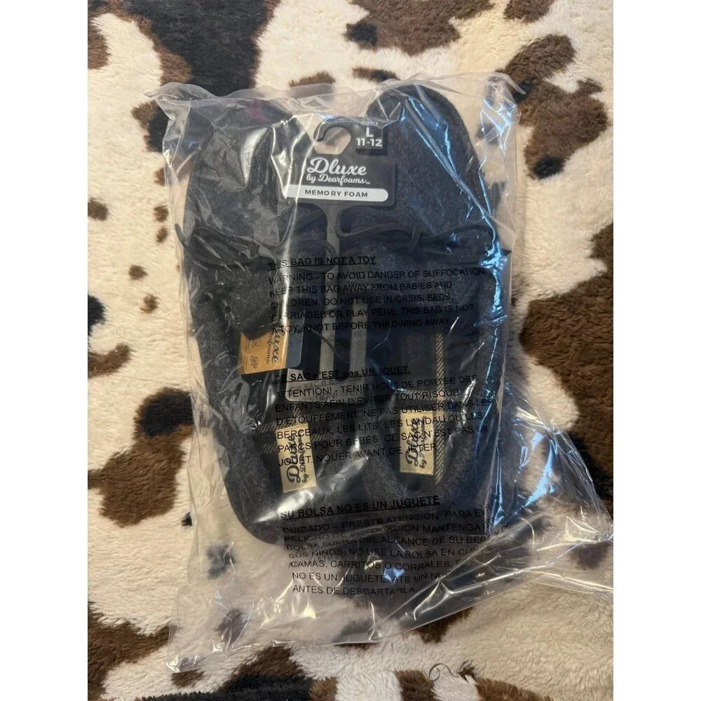 NEW DEARFOAM MENS SLIPPERS SIZE 11/12 - Picture 3 of 4